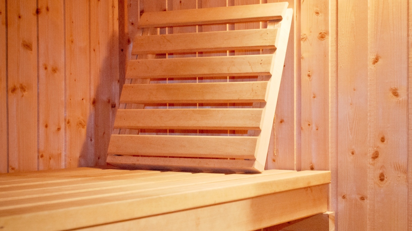 The quiet interior of the infrared sauna at Floatwell Cambridge
