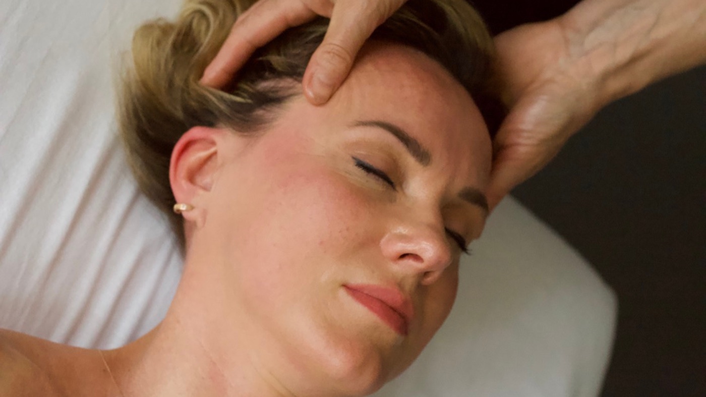 A 30-minute massage in progress at Floatwell Cambridge