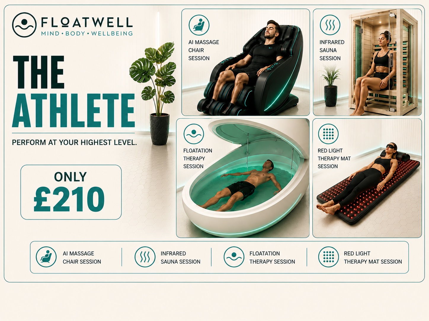 The Athlete Recovery Day at Floatwell Cambridge