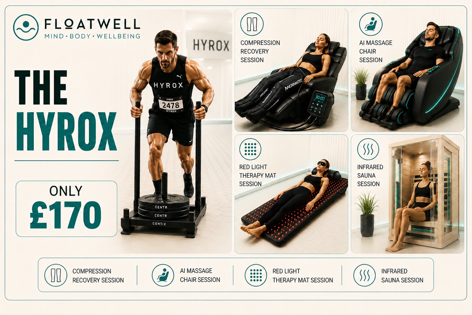 The Hyrox Recovery System at Floatwell Cambridge