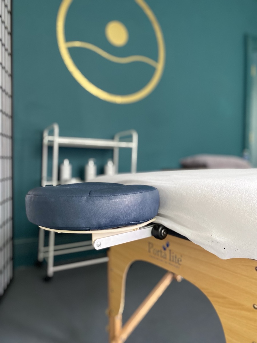 A private treatment room in the restored Victorian villa at Floatwell Cambridge