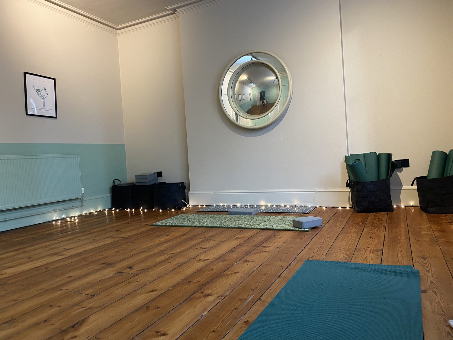 A warm, calm treatment room inside Floatwell's restored Victorian villa